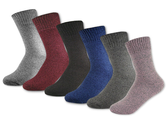Winter-Socken | 4 Paar | Damen | extra dick und warm | Baumwolle
