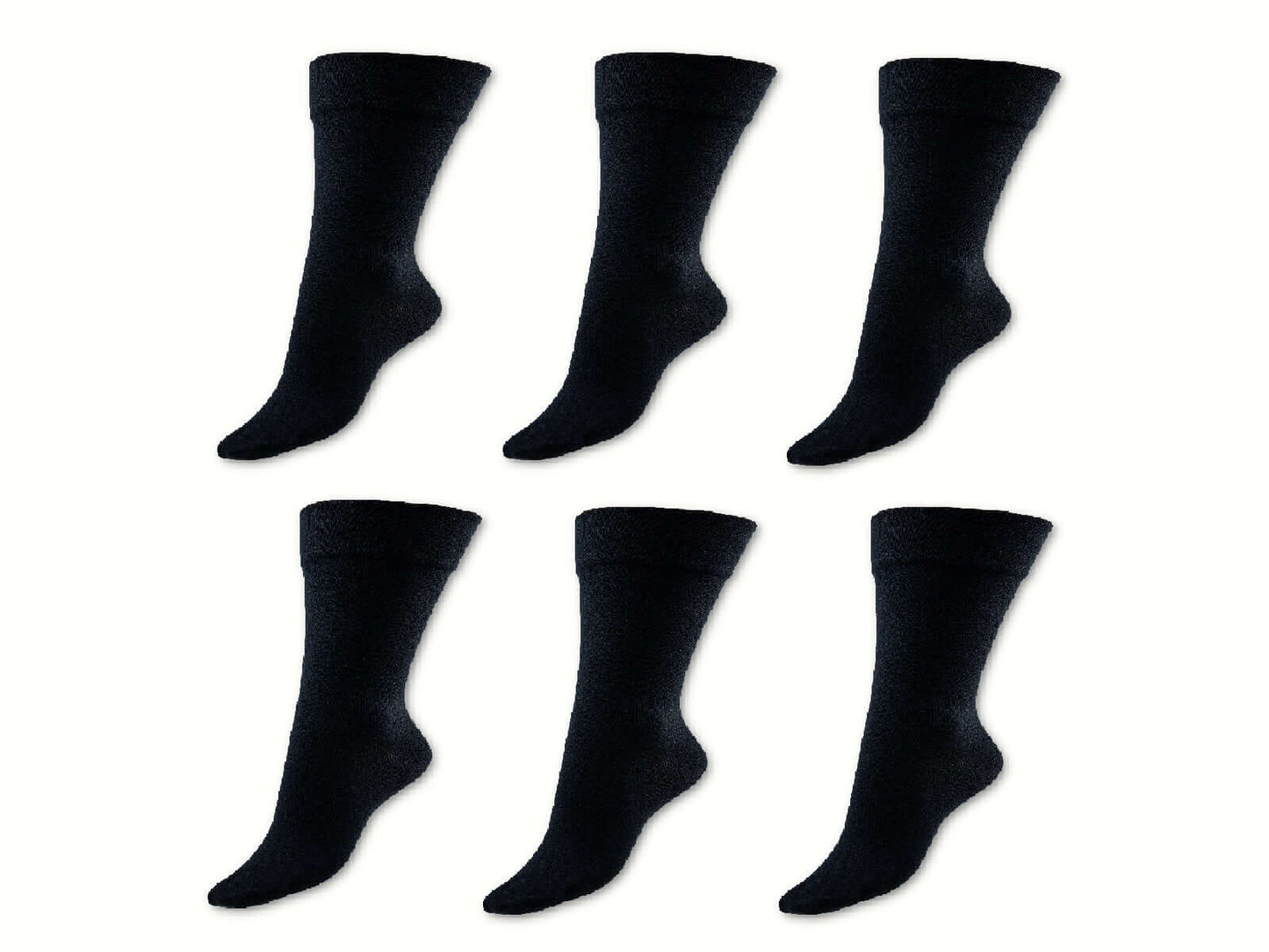 Gesundheitssocken | 6 Paar | Herren | Vitopia® Diabetikersocken | extra weiter Bund in Trichterform